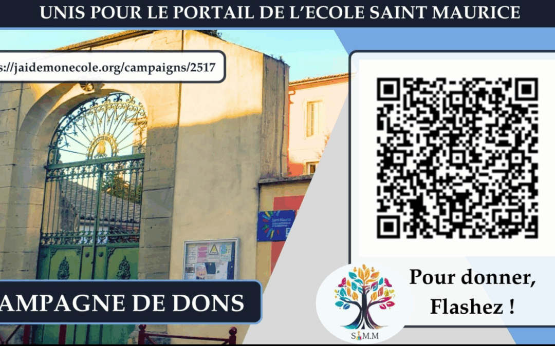 Sauvez le portail de l’Ecole Saint Maurice