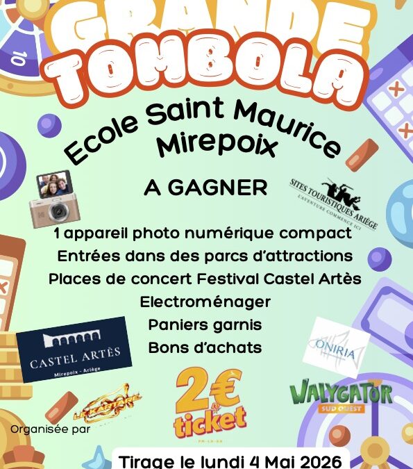 Grande tombola de l’école Saint Maurice